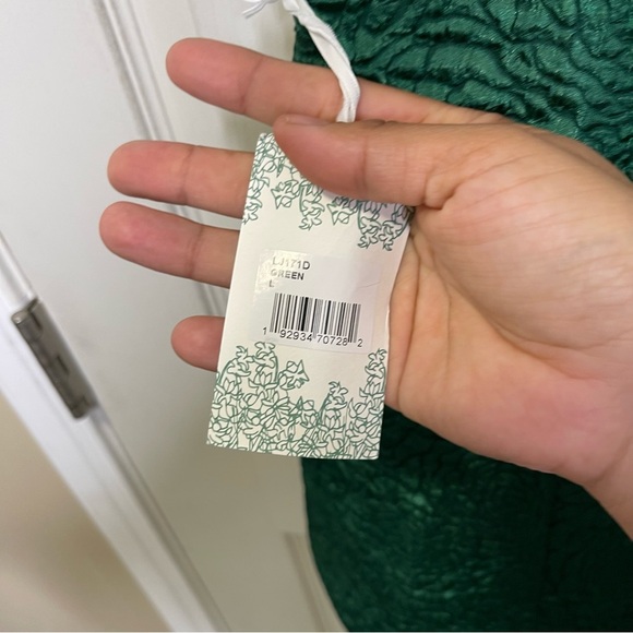HYACINTH HOUSE
Emerald Green Juliana Mini Dress Sz L - Picture 4 of 7